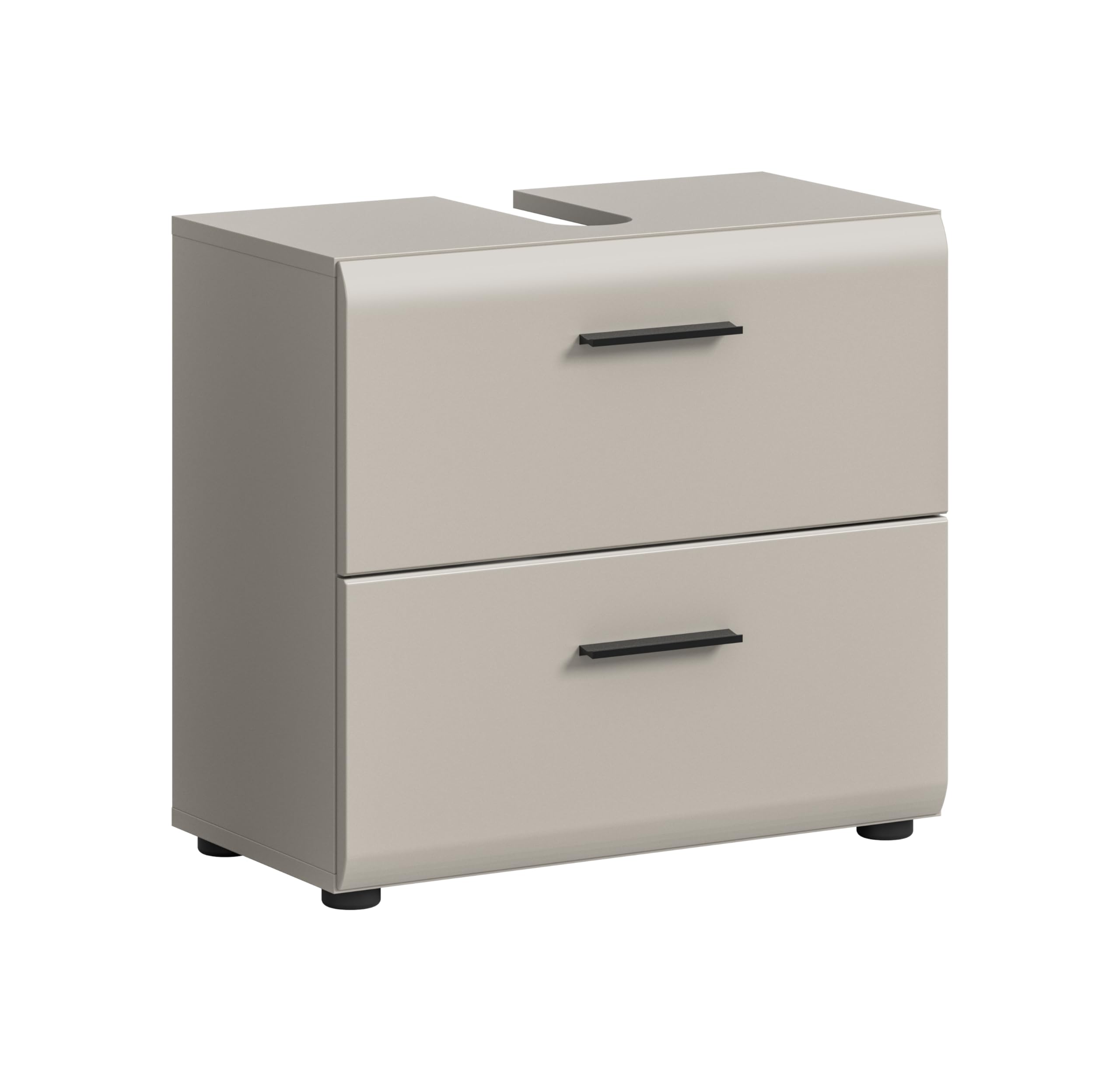 xonox.home – Szafka pod umywalkę Ice 60 x 55 x 30 cm w kolorze kaszmiru, melaminy i kaszmiru, matowa – kompaktowe rozwiązanie do przechowywania w dobrym stylu – proste wzornictwo, wyjątkowo łatwa w
