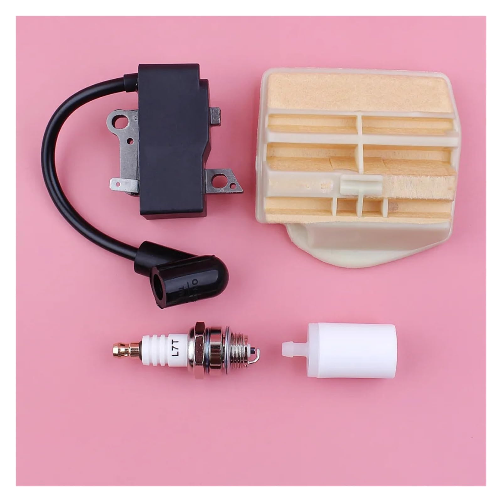 Kit de bujías con módulo de Bobina de Encendido y Filtro de Aire for Motosierra 445, 450, 445e y 450e (Repuesto 573935702)