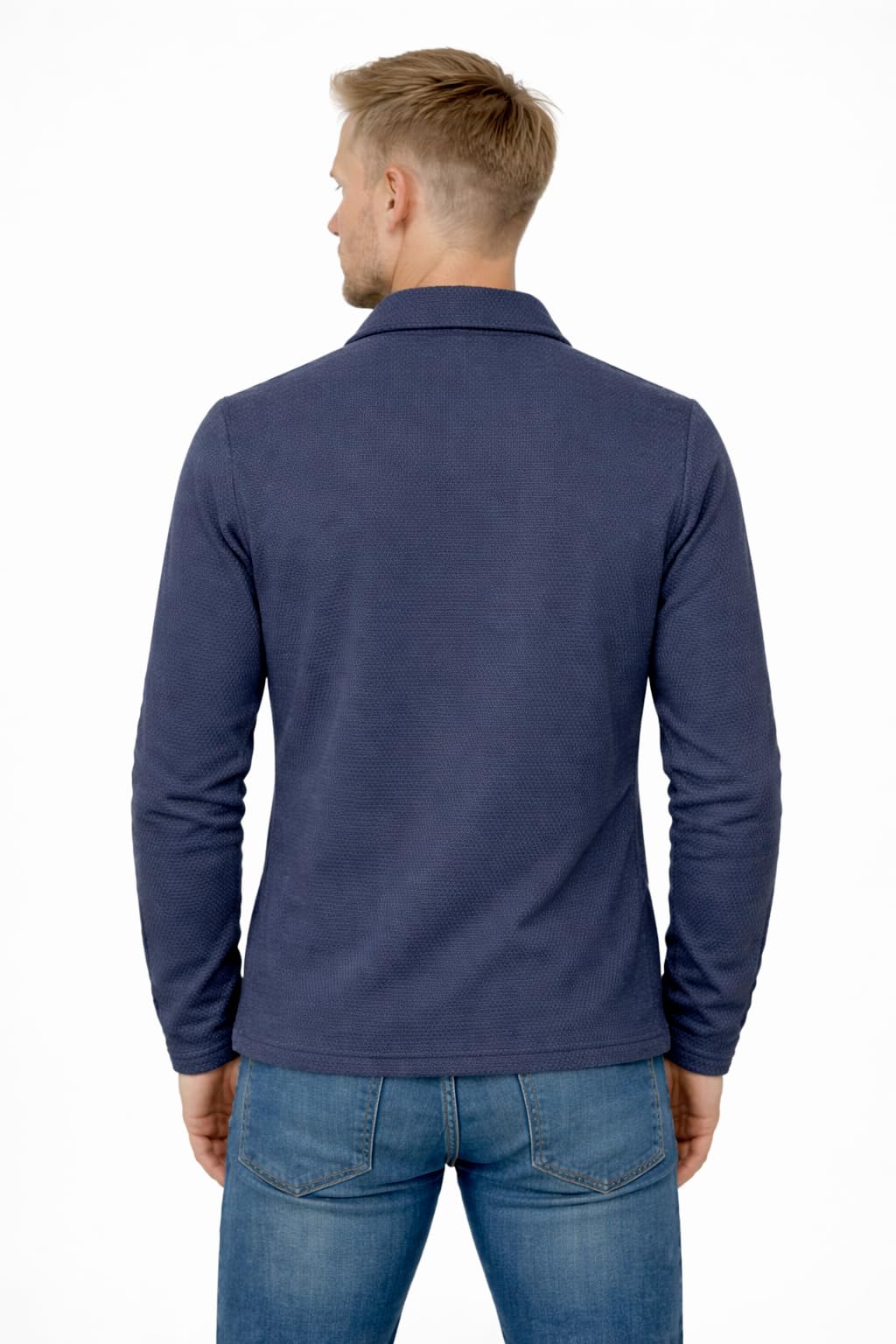 Giacca a Camicia in Cotone, Blazer Jacket da Uomo - Punto Cucitura Chicco di Riso - Artigianale, Made in Italy - Casual, Classica Sportiva