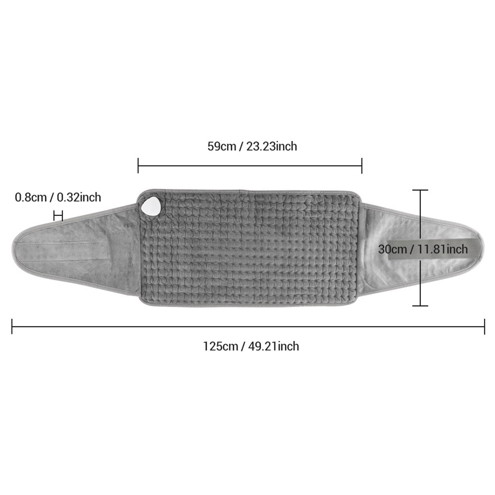 predolo Almohadilla Térmica Eléctrica con Temporizador, Cinturón de Cadera Calentado para Cintura, Espalda,