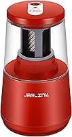 Vista 11 de Jarlink - Sacapuntas eléctrico con hoja de alta resistencia para afilar rápidamente y parada automática para lápices número 2 y de colores (6-8 mm)