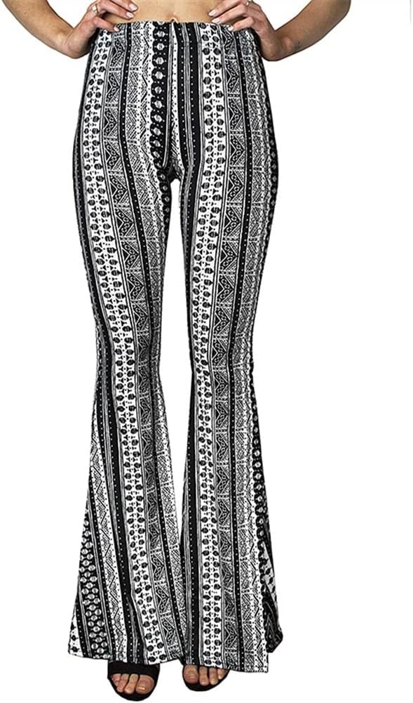 Hoge Taille Print Flare Leggings Zomer 