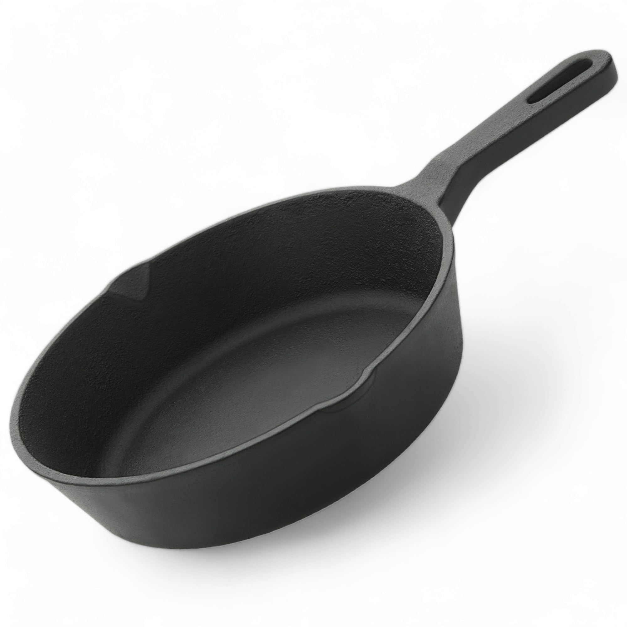 Esspy who understand excellencePre-Seasoned 20 Cm/7.87 Inch Cast Iron Fry Pan | Cast Iron Skillet | Omlette Pan | Cast Iron Utensils For Cooking | Healthy Iron Cookware For Kitchen. - Black