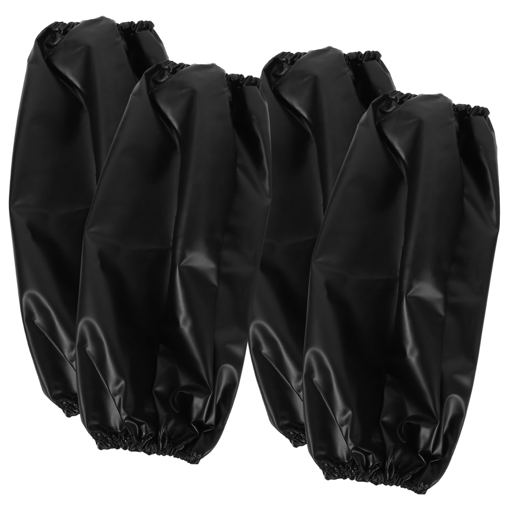 Angoily 20 Pares Funda impermeable compuesta cubre brazos para hombres manga del brazo de limpieza manga larga manguitos de pvc manguitos protectores de brazos de polivinilo Black