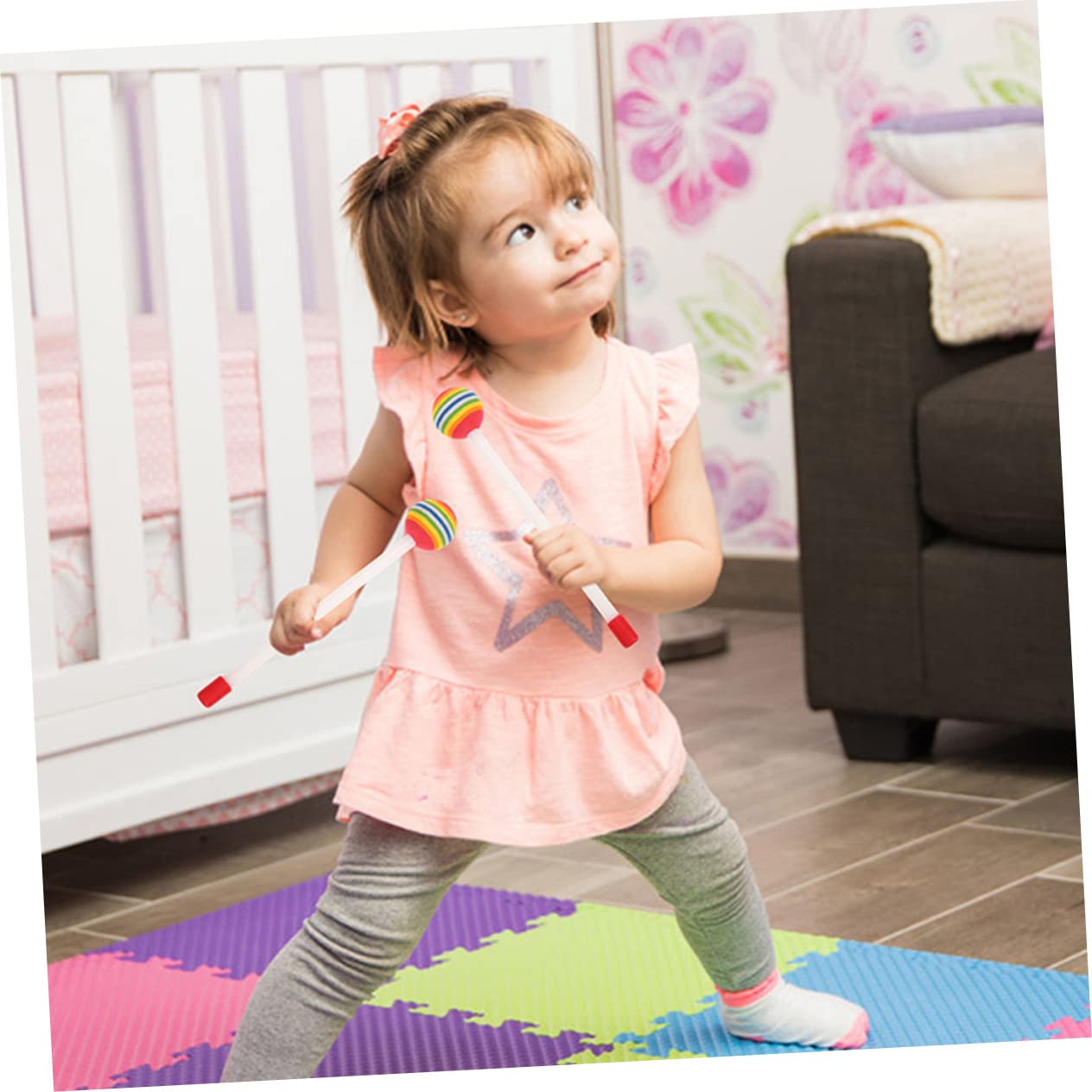 12 Pcs Sponge Stick Drum Plastic Sticks Drum Mallet for Kids Music Instrument Drumsticks Portable Drum Mallet Practical Drumstick Plastic Drum Mallet Percussion Stick Drum Stick