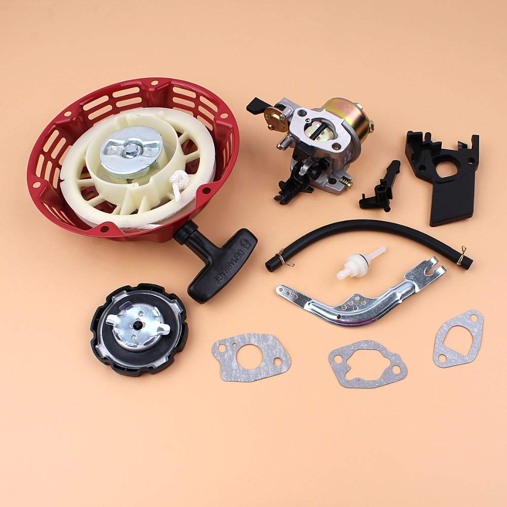 Tiempo Beixi Cap gobernador del arrancador de Retroceso del Tanque de Combustible del carburador Kit de Brazo for Honda GX160 GX200 168F Motor de Gasolina generador 16100-ZH8-W61