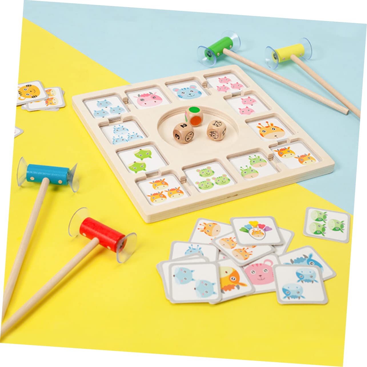 TOYANDONA Gioco Da Tavolo Per Ragazzo Carte Animali Pratico e Portatile Per Sviluppare La Fiducia e Pensiero Del Ragazzo Regalo Per Compleanni