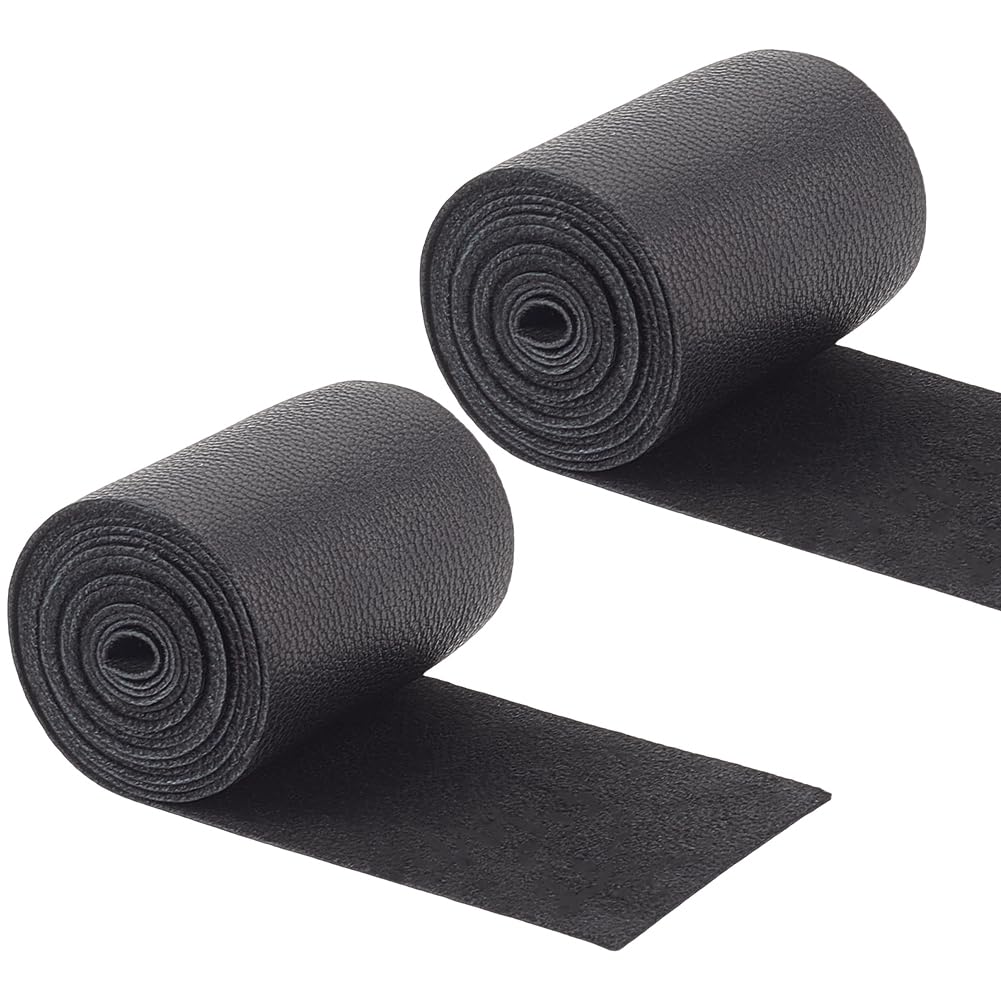 Lanières de cuir de mouton véritable noir 1mm pour couture et finitions haut de gamme GORGECRAFT