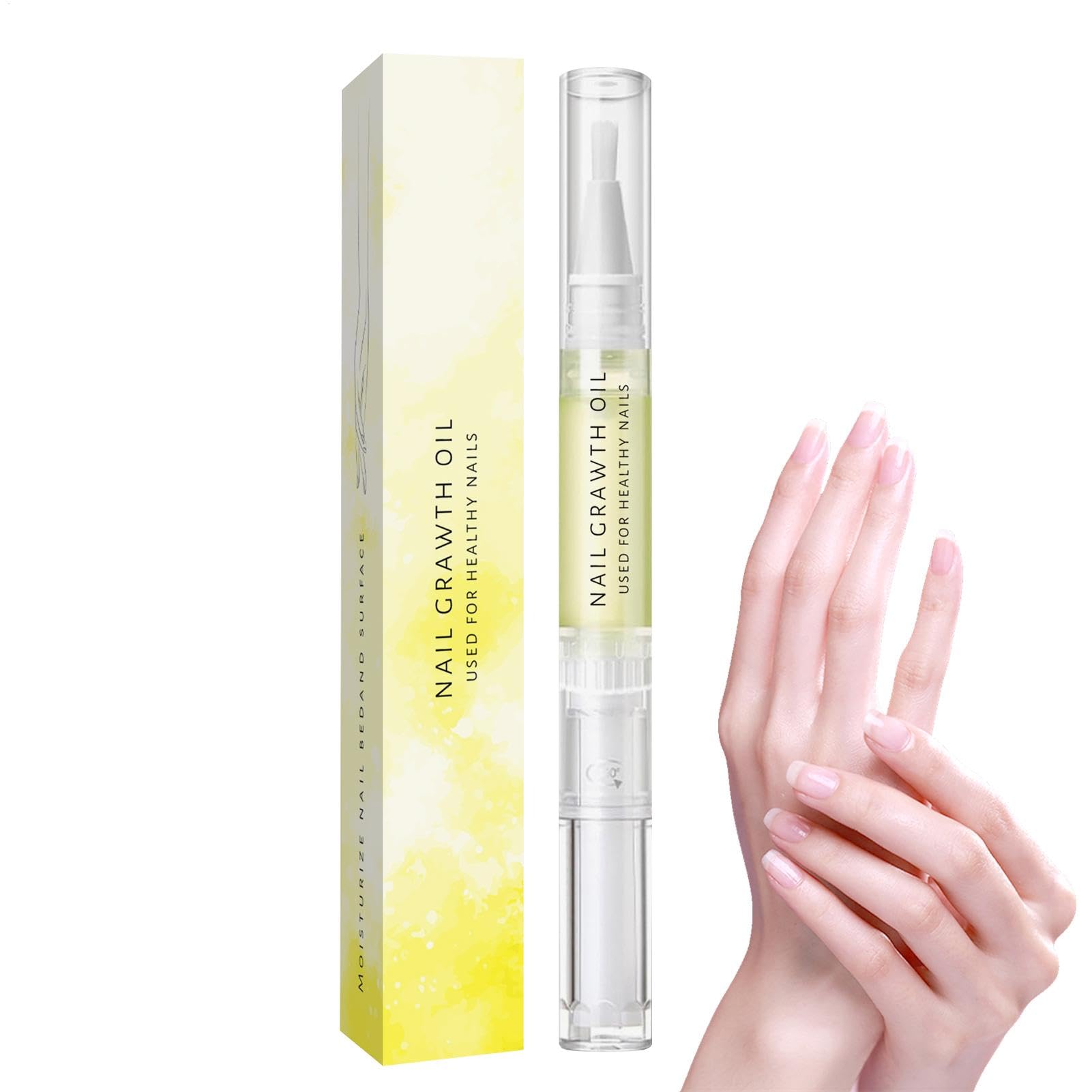 2 Confeziona Olio Per La Crescita Delle Unghie, Olio Di Crescita Delle Unghie Cosmetiche, Con 'albero Del Tè, Vitamina E E Aloe, Per Idratare E Riparare