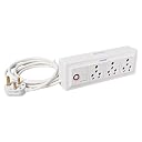 Telver Extension Board16 Amp Porcelain Big Socket with 20 Amp Porcelain Switch with Round Indicator 1.5Sq.mm Pure Copper Heavy Duty Wire Big Size 3 Pin Top Plug for Heavy Appliance (5 Meter Cord) gallery image