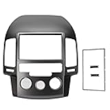 EVGATSAUTO Car Dash Kit, Car Panel Frame Dash Center Control 2DIN Audio DVD Panel Conversion Frame Replacement for I30 2009