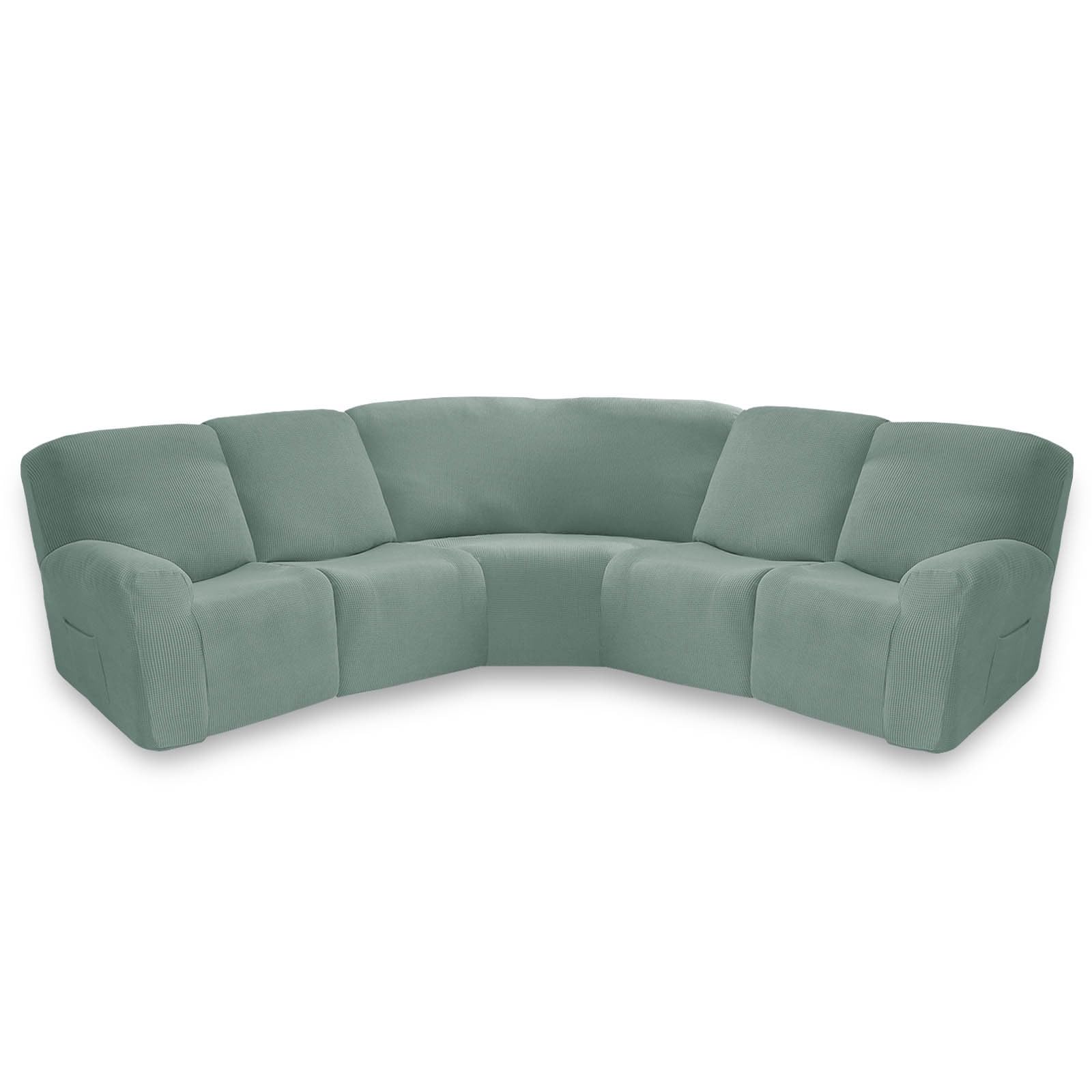 SVFOEBJM Corner Non Slip Sofa Cover Sofa Covers 5 Seater Sofa Slipcovers, Recliner Chair Cover Settee Covers,Recliner Sofa Cushion Covers,Chair Covers for Armchairs(#9,7-pack)