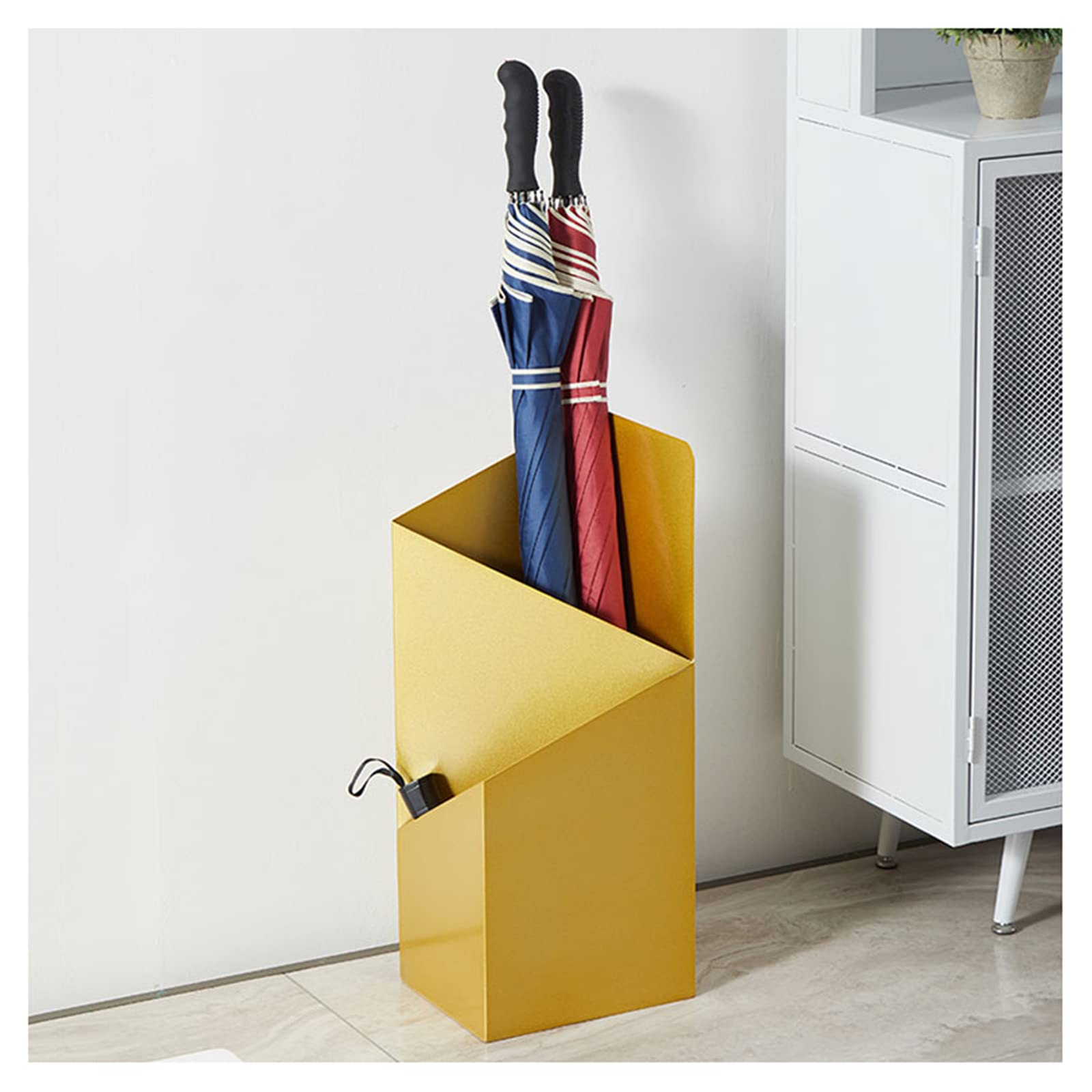 XDLEDMKIZ Umbrella Holder with Drip Tray Umbrella Stand Modern Simplicity Double Layer Umbrella Organizer for Hallway Office Porch Doorways
