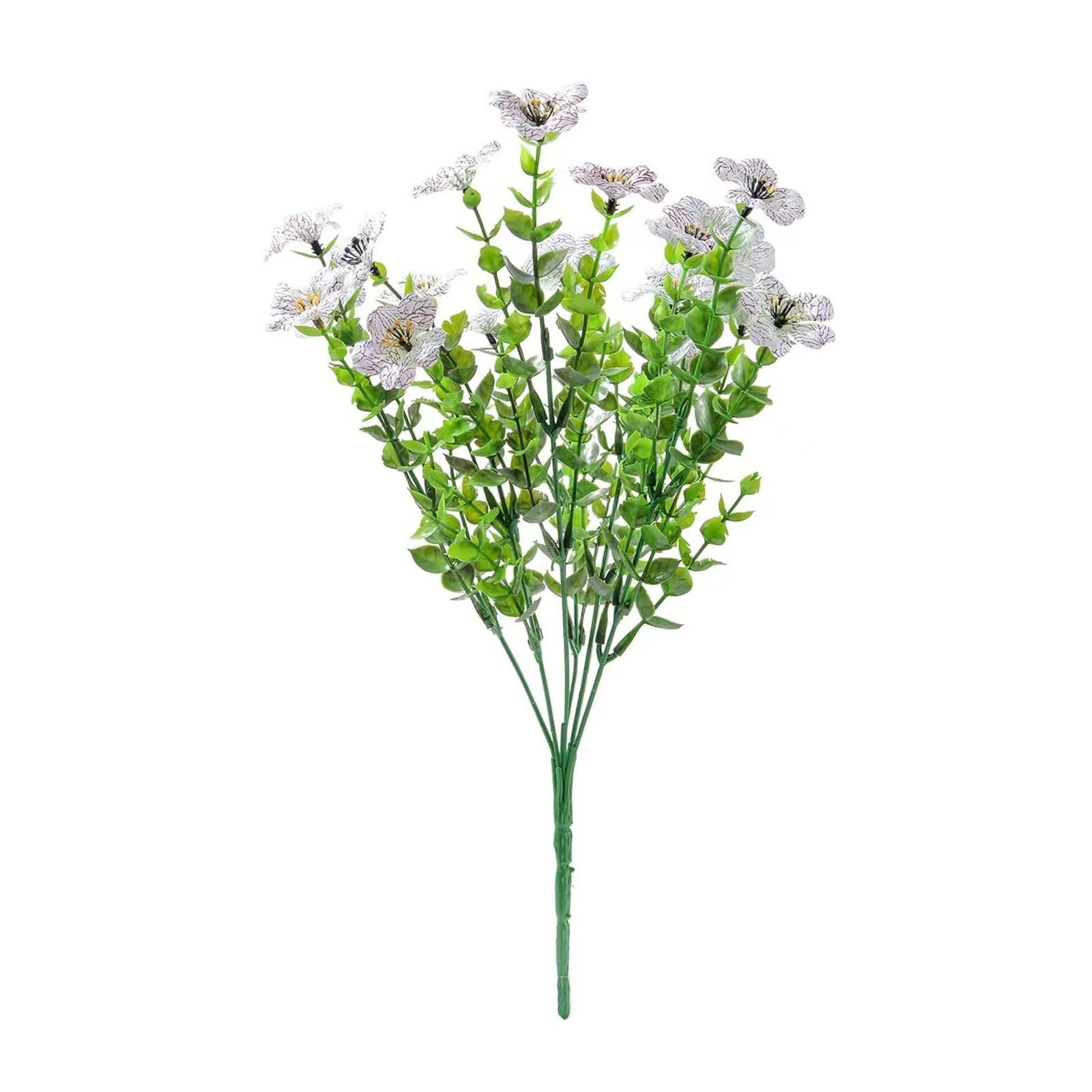NEWFT Realistic Simulation Flower With Adjustable Iron Wire Stems Artificial Flower for Wedding Decoration