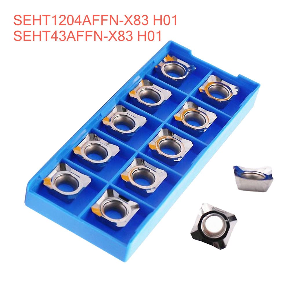 10 Stück SEHT1204AFFN-X83 H01 / SEHT43AFFN-X83 H01 Hartmetalleinsätze für Aluminium