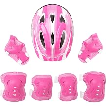JEATHA Skateboard Safety Helmet Kids Bike Helmet with Wrist Guards