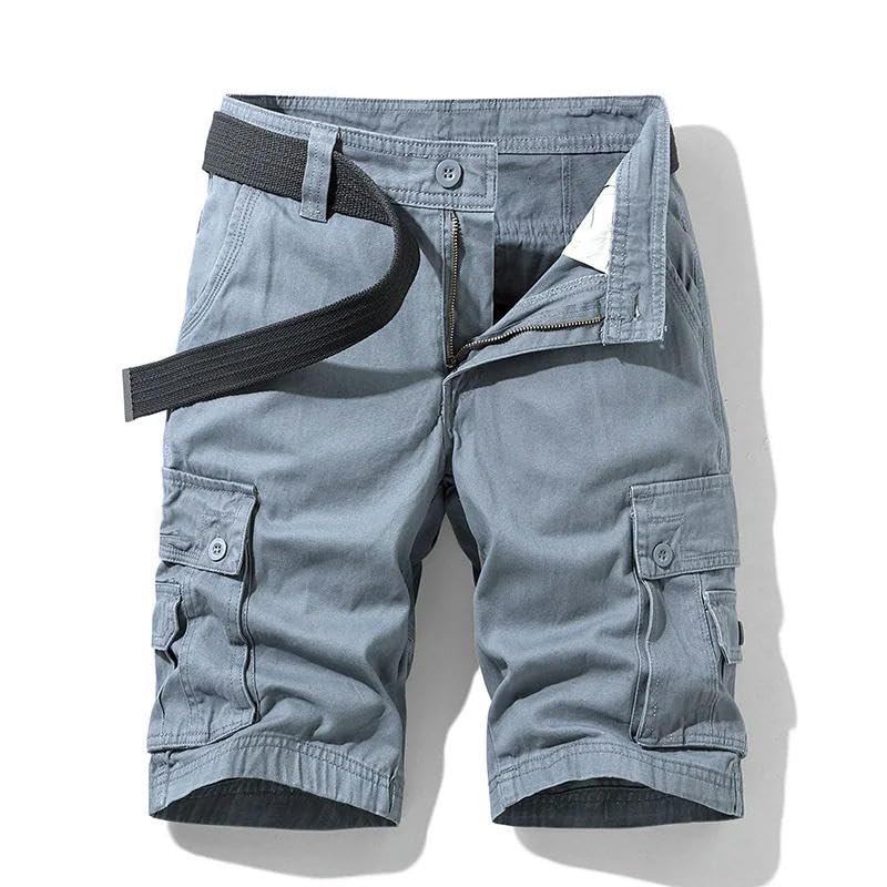 Pantalones cortos cargo de verano para hombre, algodón, multibolsillos, estilo táctico, informales, bermudas informales, militares al aire libre