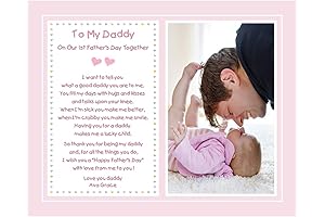 Personalized 1st Father's Day Gift from Infant Daughter: A Cherished Keepsake for Daddy