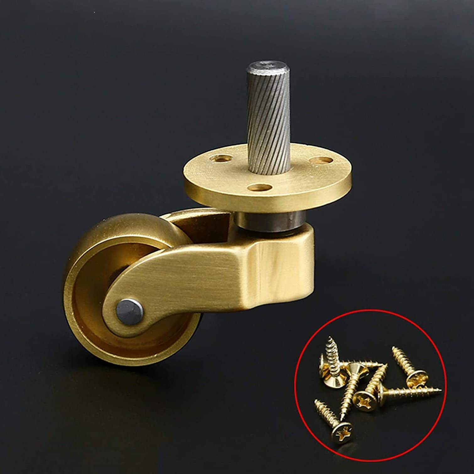 Lenkrollen， 360° drehbare Möbelrollen, for Möbel, Sessel, Tisch, Sofa, 4er-Set