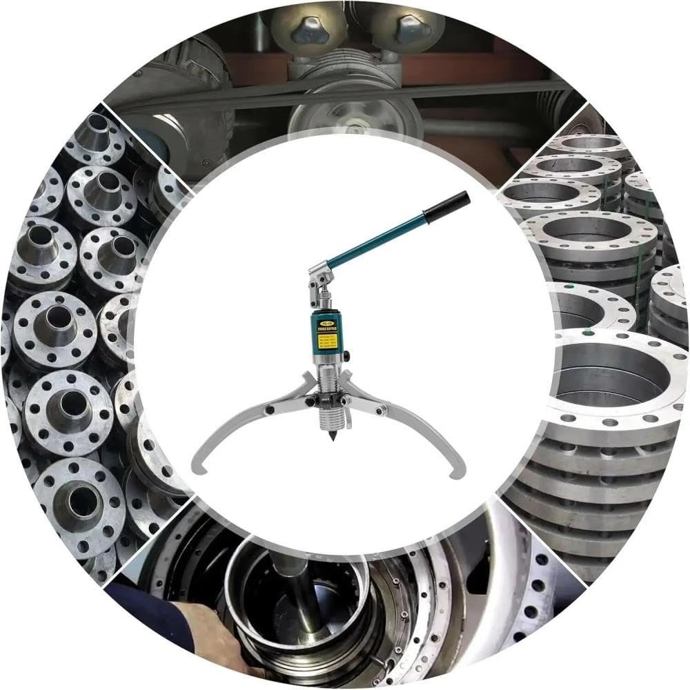 Extractor de Cojinetes Juego Extractor hidráulico 15T para 2 o 3 mordazas, Utilizado para Quitar Ejes, Bridas, Engranajes, poleas y Volantes Kit de Extractor de Engranajes