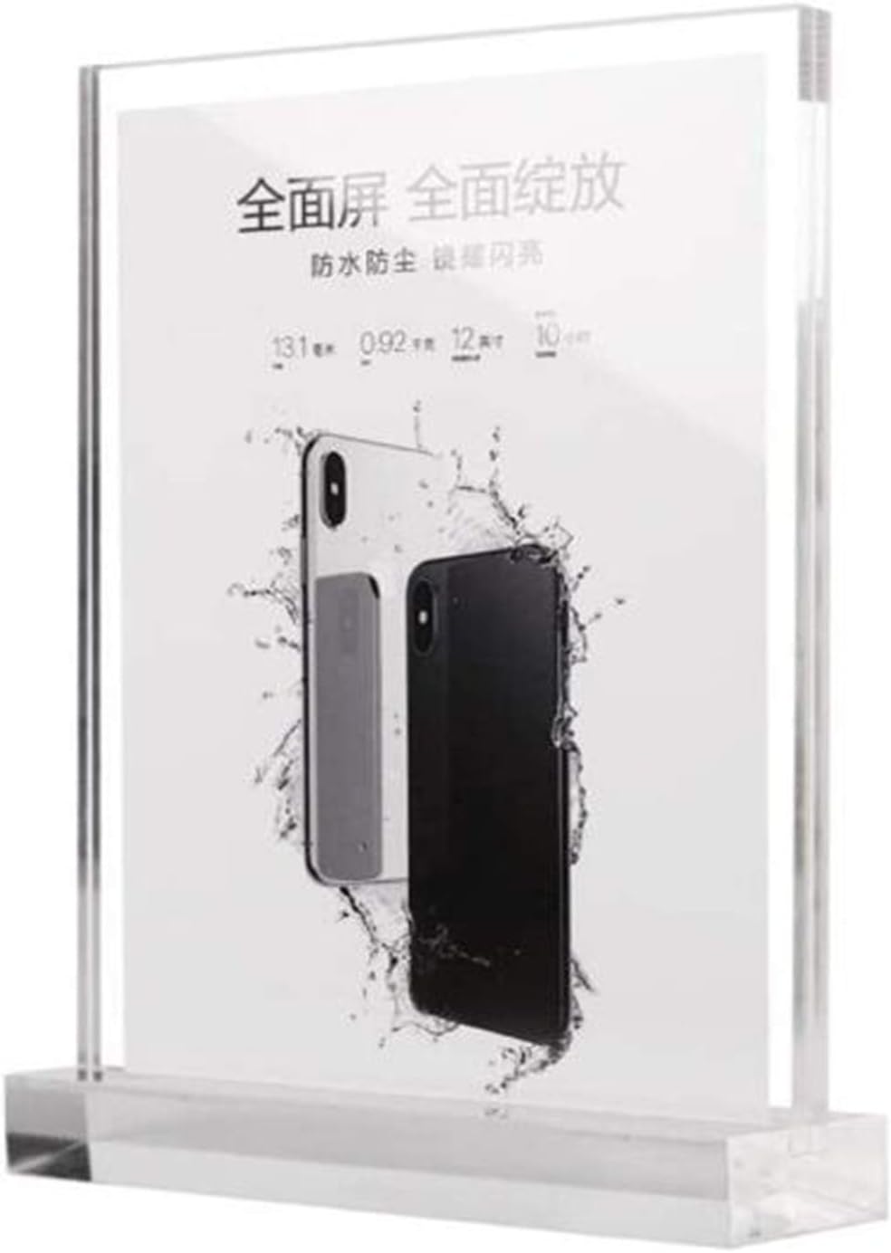AedoE 大特価!! ポップスタンド 卓上メニュー立 T型 透明アクリル樹脂 