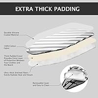 Vista 5 de SheeChung Tabla de Planchar Pequeña 12"x32" Tabla de Planchar Plegable con Funda de Algodón y Almohadilla, Tabla de Planchar Compacta de Mesa