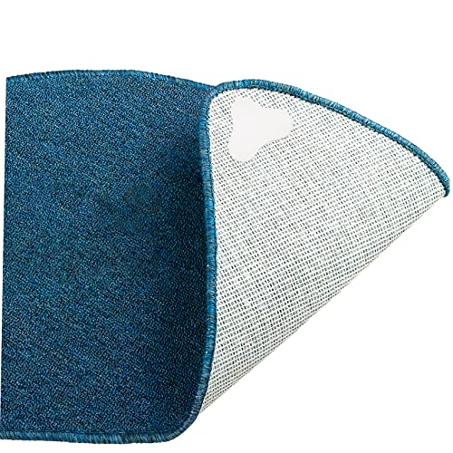 Baluue 10 peças de tapetes para pisos, fita de madeira de lei para cantos almofadas de ondulação, ro