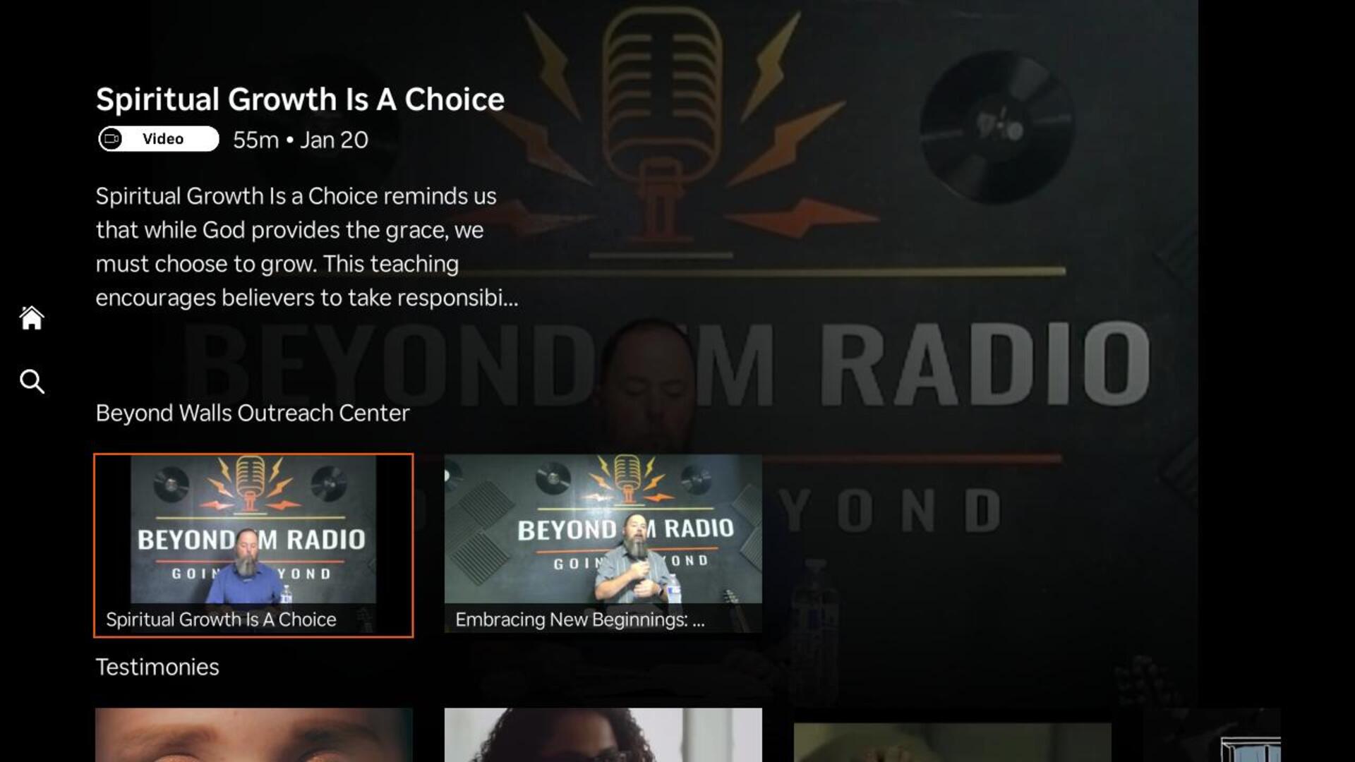 Beyond Walls TV - App on the Amazon Appstore