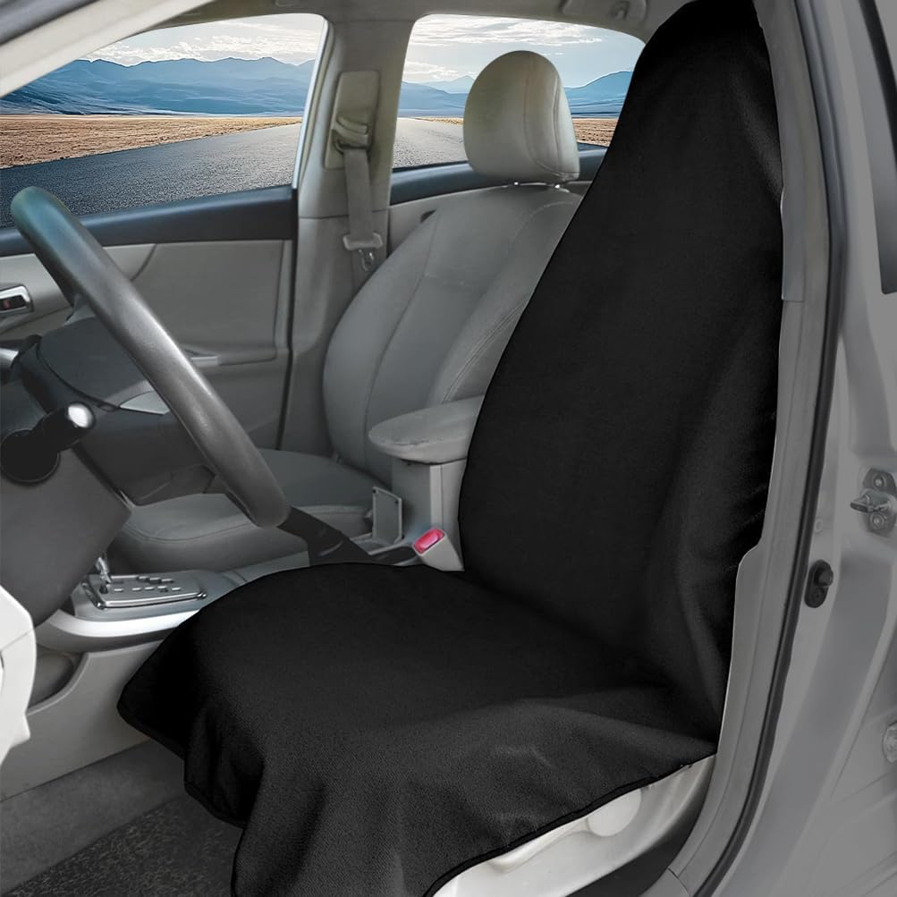 Waterproof Sweating Car Seat Cover for Post Gym Workout, Running, Swimming, Beach and Hiking, Universal Fit Non-Slip Bucket Seat Protector for Cars SUV Trucks, Machine Washable