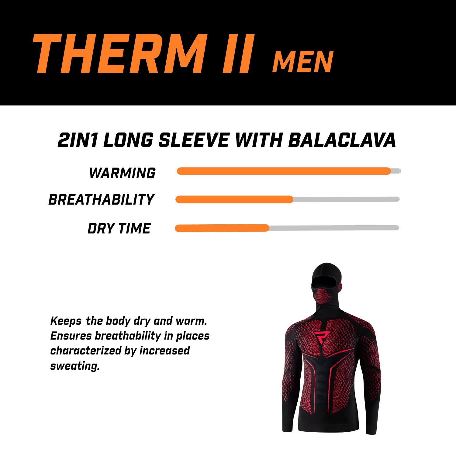 REBELHORN bielizna funkcyjna Mężczyźni therm ii 2w1 (1 w zestawie)