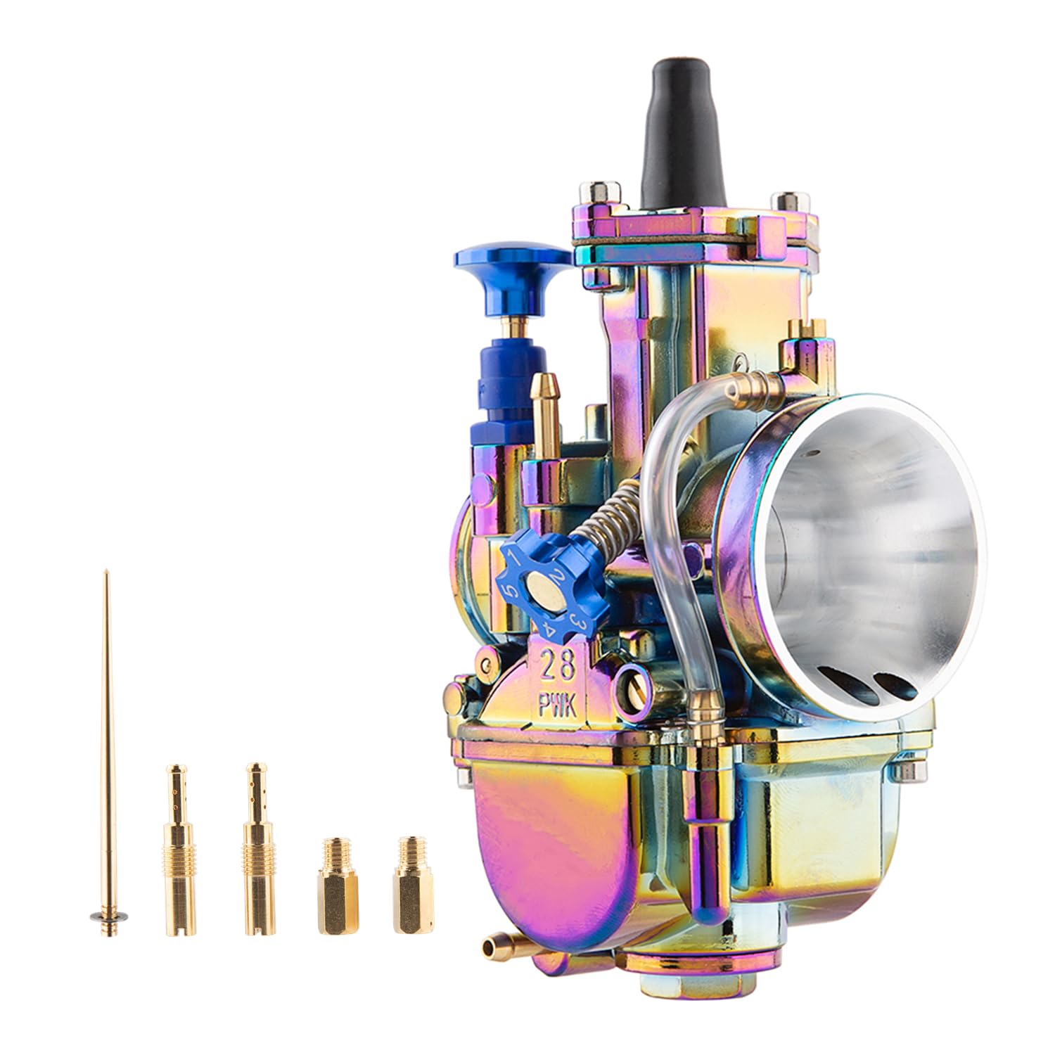 PWK 28MM Carburetor High Performance 2-Stroke 4-Stroke Engine Carb for 75cc-125cc Dirt Pit Bike Mini Bike Motocross ATV Scooter