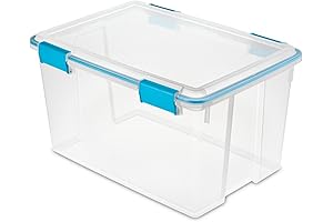 Sterilite 6 Qt Gasket Tight Lid, Storage Box Container