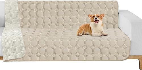 Miniatura 9 de ZNSAYOTX Mantas Acogedoras Definitivas (30"x70") Manta de Sofá 100% Impermeable para Perros Mascotas, Protector para Cama y Sofá con Respaldo Beige