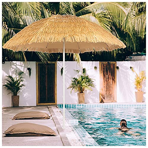 Sombrilla hawaiana de playa para crear sombra tropical en su piscina 6