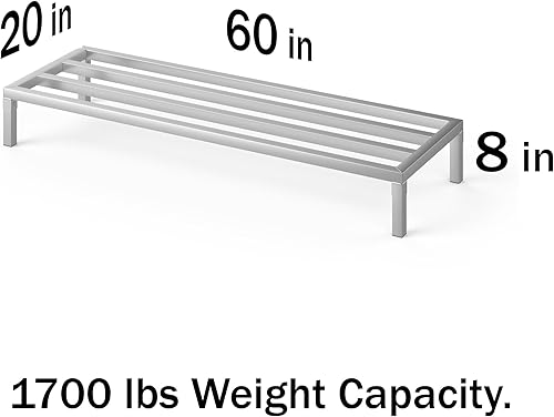 Miniatura 2 de 24 pulgadas de largo x 14 pulgadas de ancho  Altura 8 pulgadas fuera del piso de aluminio  Almacenamiento en restaurantes, cocinas y garajes y mucho