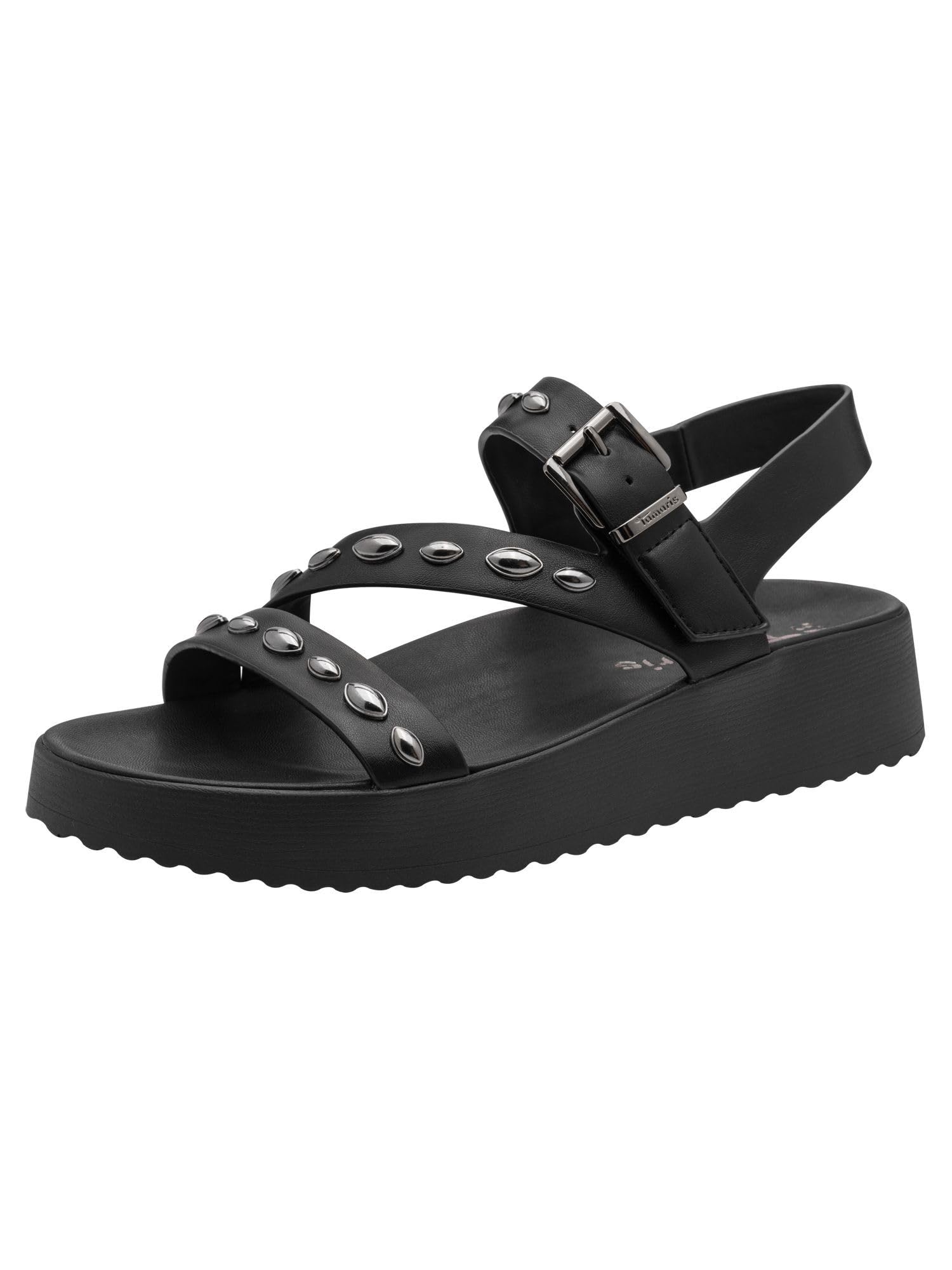 Tamaris Women Footbed Slide with Wedge heel black 5.5 UK