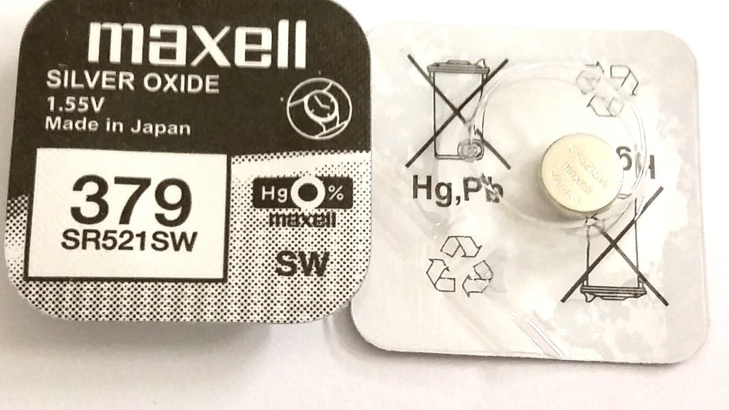 Maxell1 Battery Silver Oxide 379 SR521SW