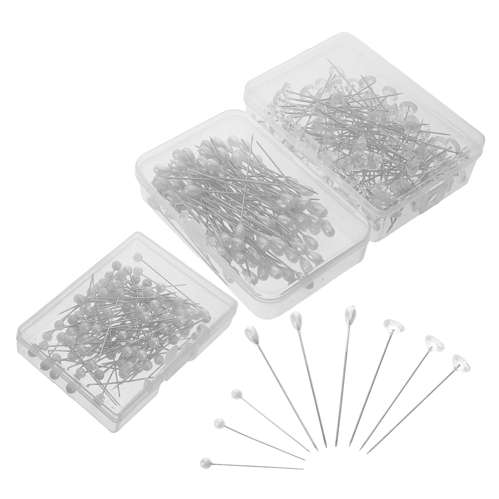 VILLCASE 300Pcs Flat Head Sewing Positioning Pins Crafting and Quilting Marker Needles for Precise Alignment DIY Projects Dressmaking and Other Crafts