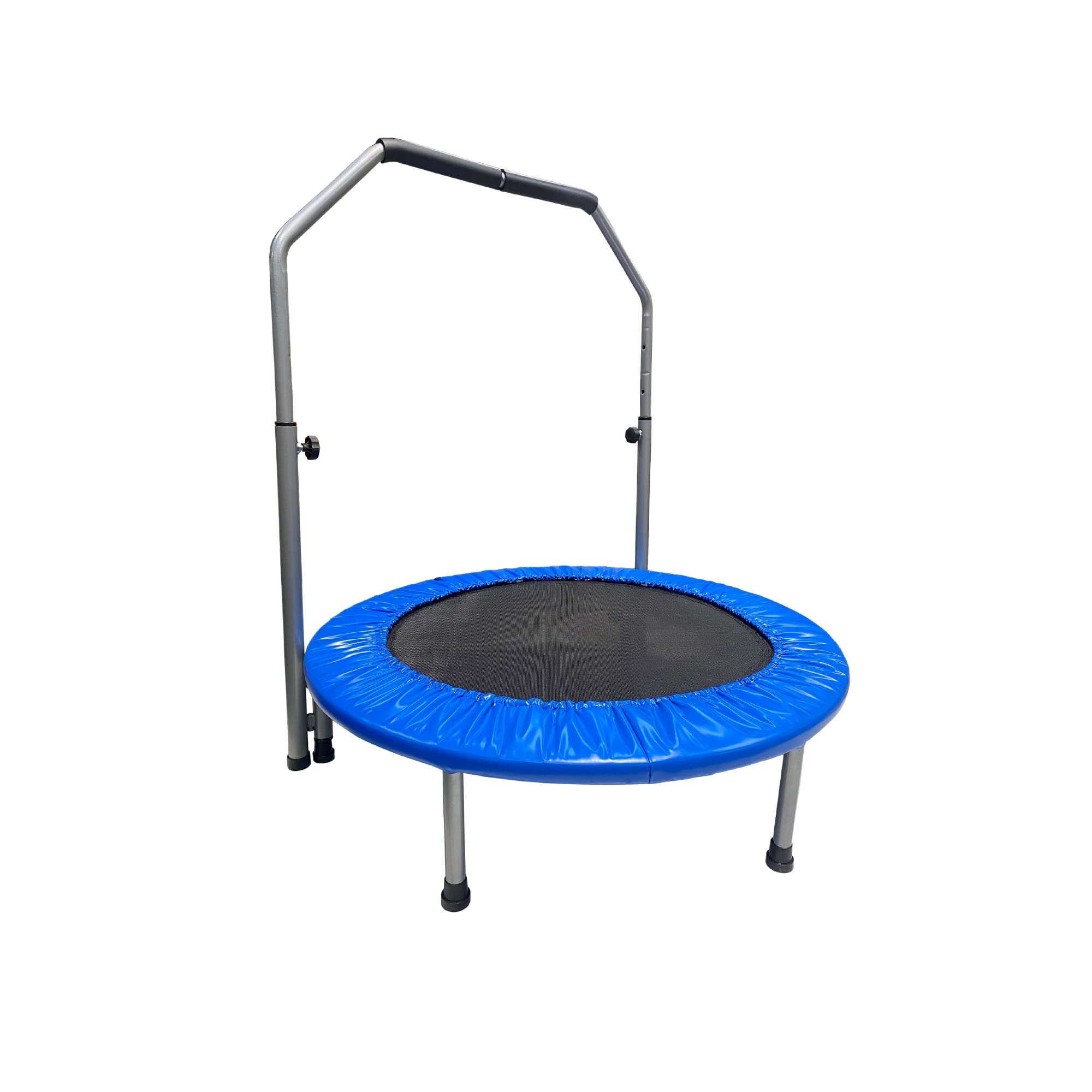 Mini Trampoline with Handlebar - 36" Trampoline w/Adjustable handrail Height