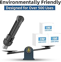 Vista 2 de Limpiador de Gafas Kit de Limpieza de Anteojos, Spray de Limpiadores de Lentes con Paño de Microfibra, Kit de Limpieza de Gafas Portátil