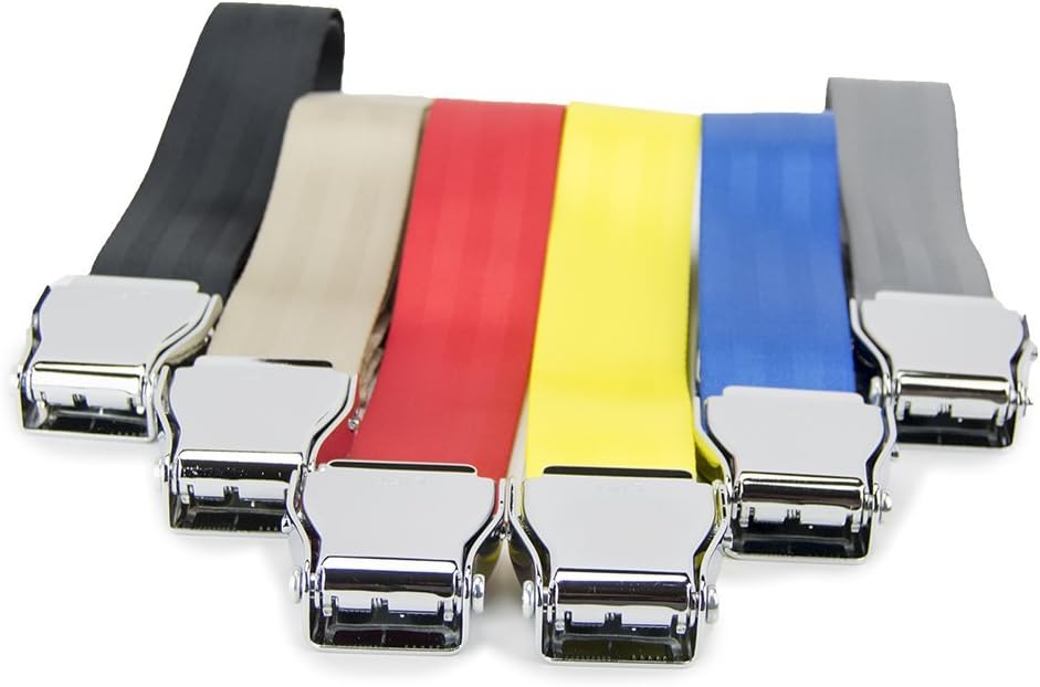 Airplane Fashion Belt #1 Favorite Unique Seat Belt Buckle Design - Coal Black. Large Size.