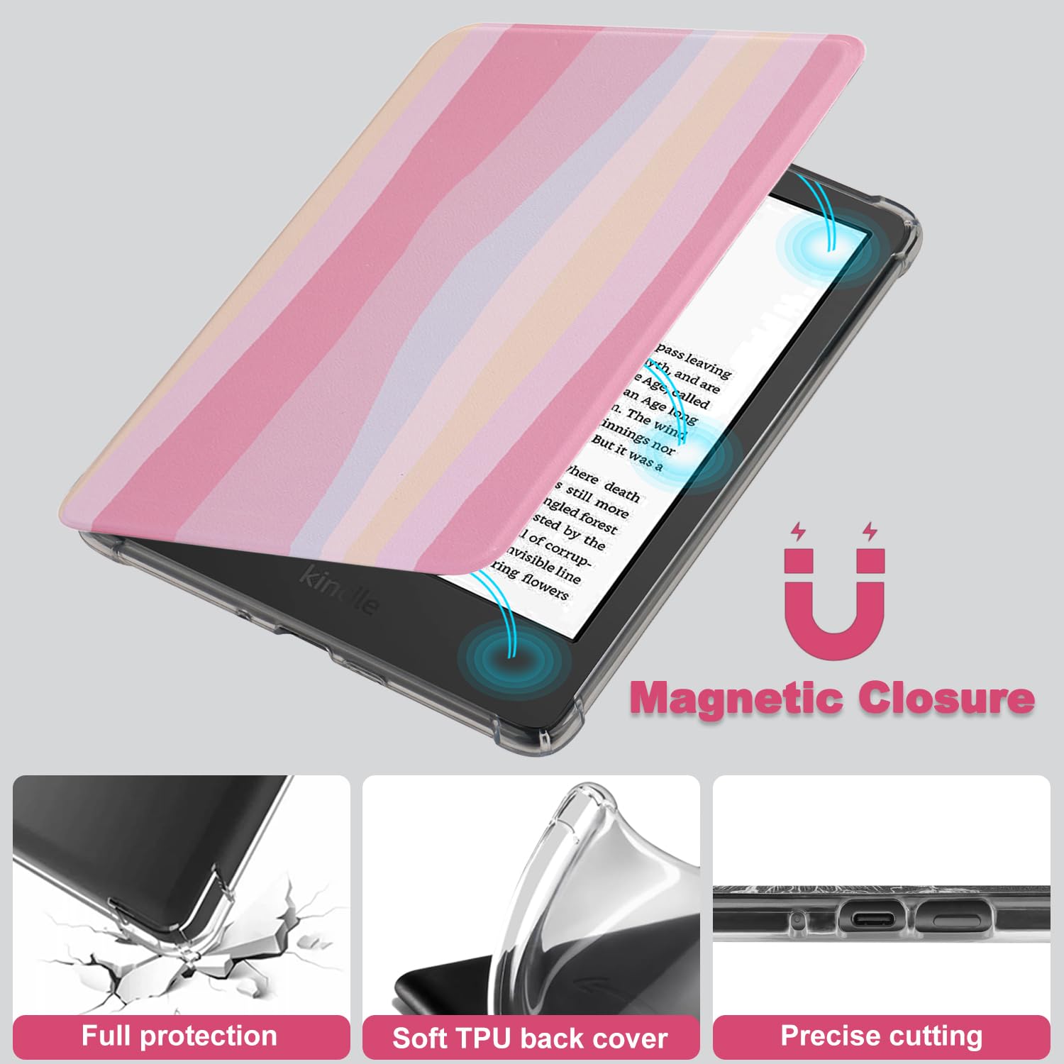 MoKo Coque Pour 7" Kindle Paperwhite 12 Gén Modèle 2024 Et