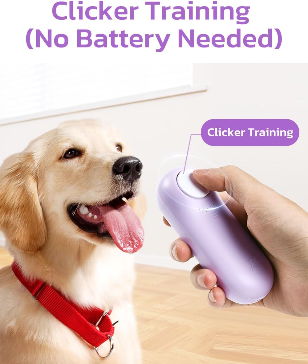 Clink Clicker Training Clicker with Freeze-Dried Chicken Training Treats – 2-in-1 Dog Clicker + Treats Bundle for Puppy Training & Positive Reinforcement