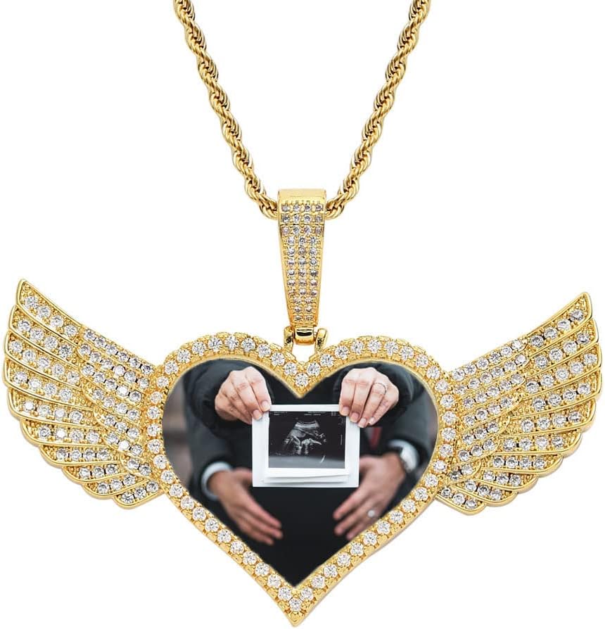 Picture Necklace Personalized Photo Pendant for Men Custom Round Image Chain for Women Love Memories Medallion Hip Hop Jewelry DIY Dog Tag Keychain Bag Ornaments Ideas for Festive Gift