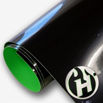 HTV4U BoldFlex Heat Transfer Vinyl (Black with Neon Green, 20 x 12 Sheet) - 700 Micron Thick Bold Dimension with Flair to Craft, Heat Press, Transfer, Iron on Vinyl for Shirts and Garments