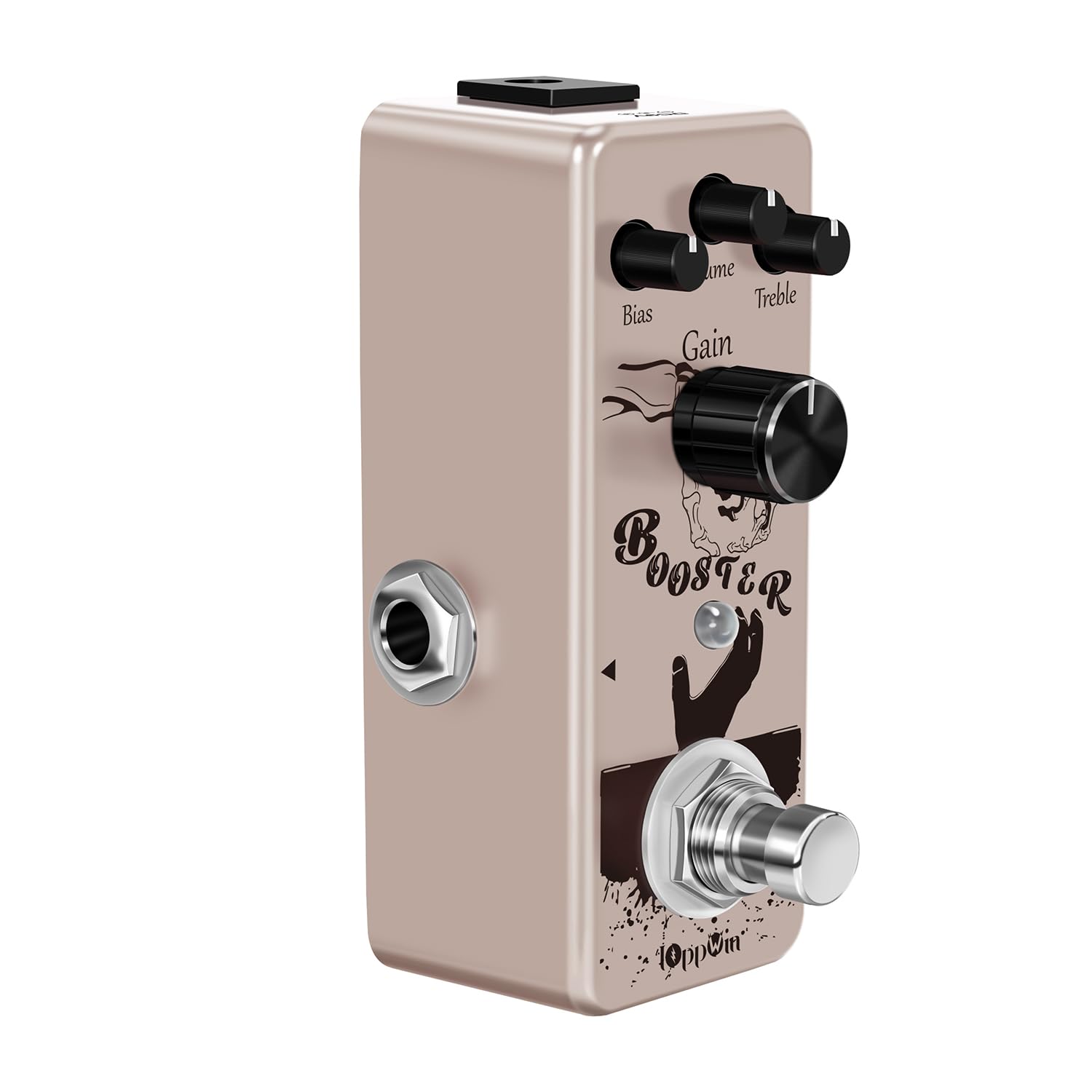 Pure Boost 20dB+ Clean Boost Pedal - ±15dB Equalizzatore a 2 bande, involucro in metallo, True Bypass per chitarra/basso