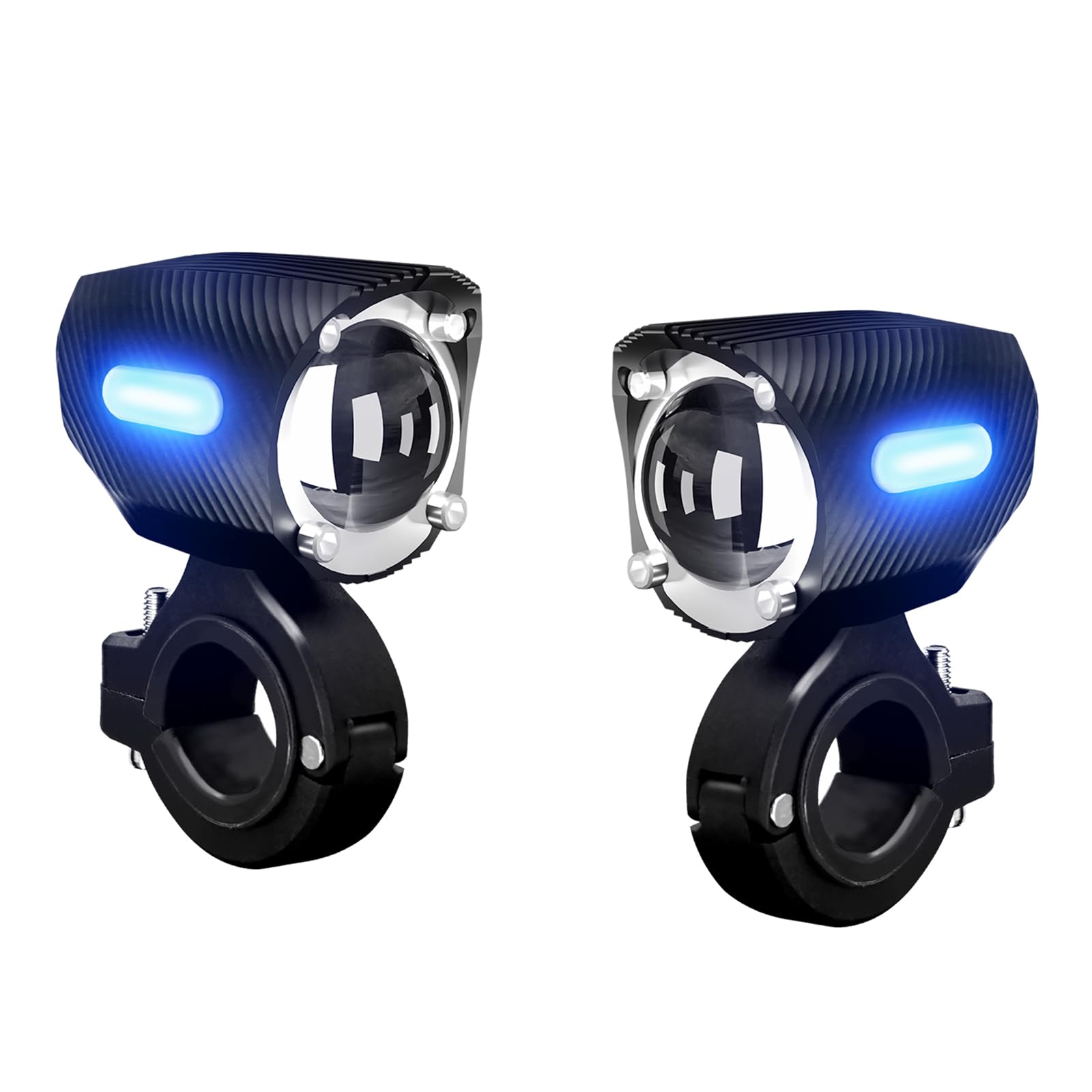 Shkalacar Fendinebbia per Moto a LED, Fari supplementari Moto da 120 W 18000LM IP67 Impermeabili con staffe di Montaggio per Camion Pick-up Carrello da Golf SUV ATV, 1 Paio