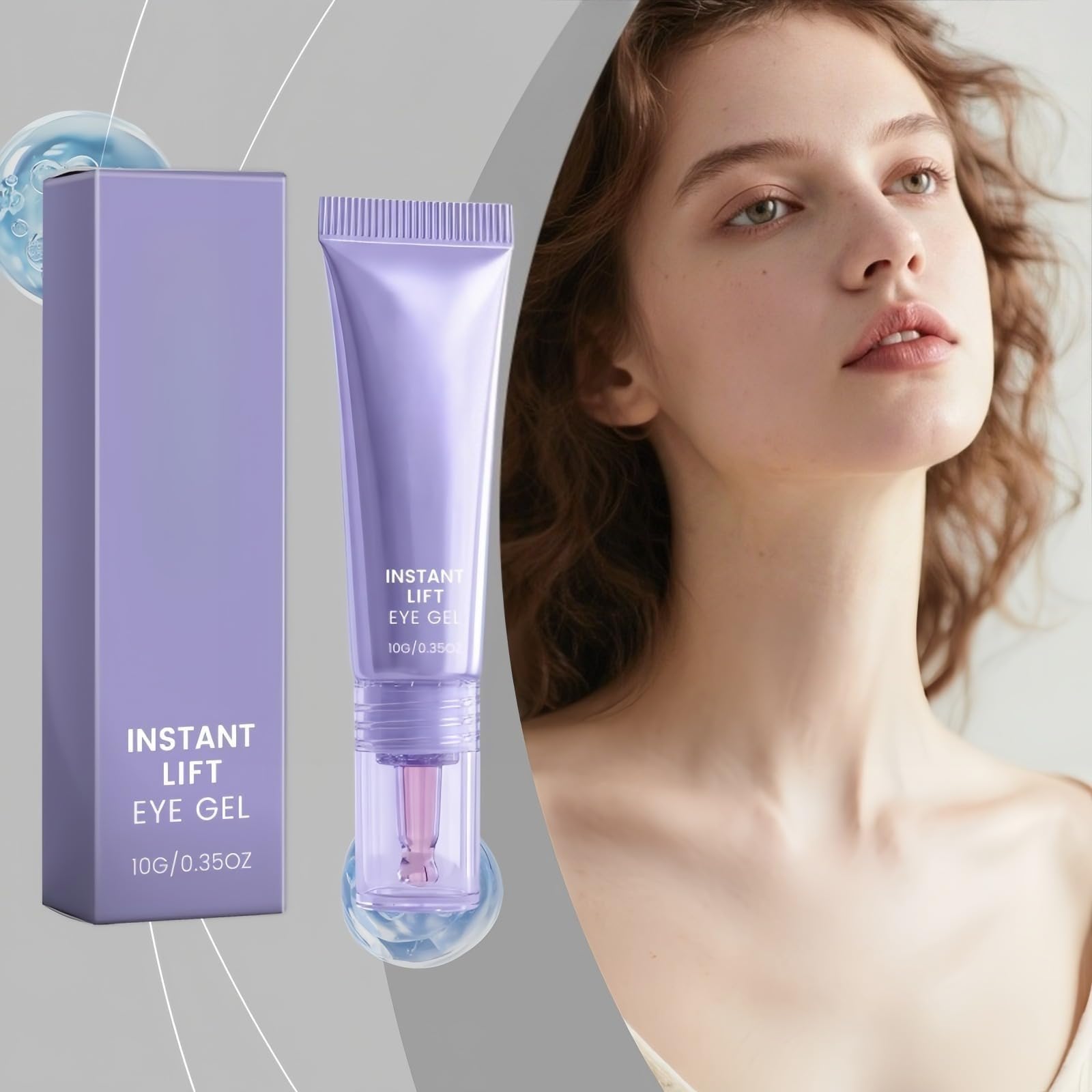 Gel lifting istantaneo per gli occhi, Retinol Creme Contorno Occhi, Anti-occhiaie, Crema Riparatrice Occhi Idratante, Corregge rughe, tasche, occhiaie e rilassamento del contorno oculare. | Idratare e levigare la pelle del contorno occhi.