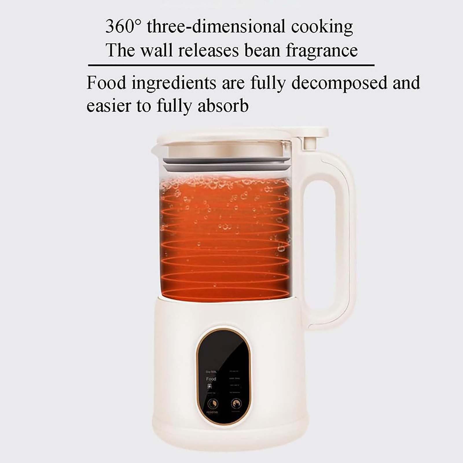 Automatyczny Blender Do Mleka Orzechowego 600ml, 400w Maszyna Do Soi Na Bazie Roślin Z Samooczyszczaniem I 18-godzinnym Timerem