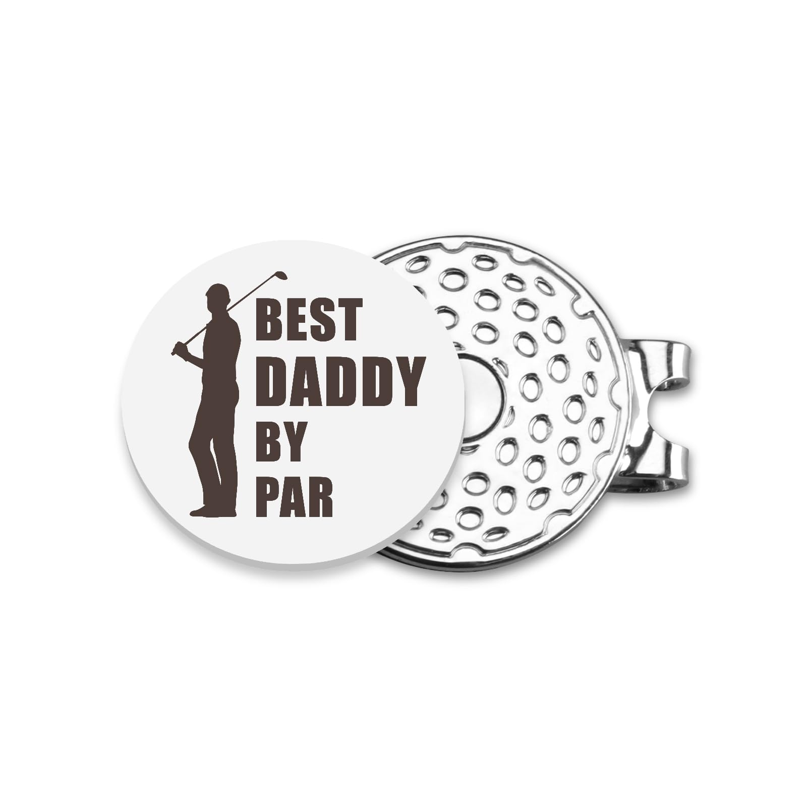 Fipsieneml Dad Birthday Gifts Golf Ball Marker Hat Clip Golf Ball Markers for Golf Lovers Funny Golf Accessories